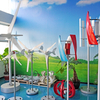 1kW household wind turbine suitable for farms or rooftops, starting at low wind speeds, easy to install