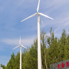 10 kW horizontal axis wind turbine, fiberglass blades, off grid and grid connected energy storage system for wind solar complementarity