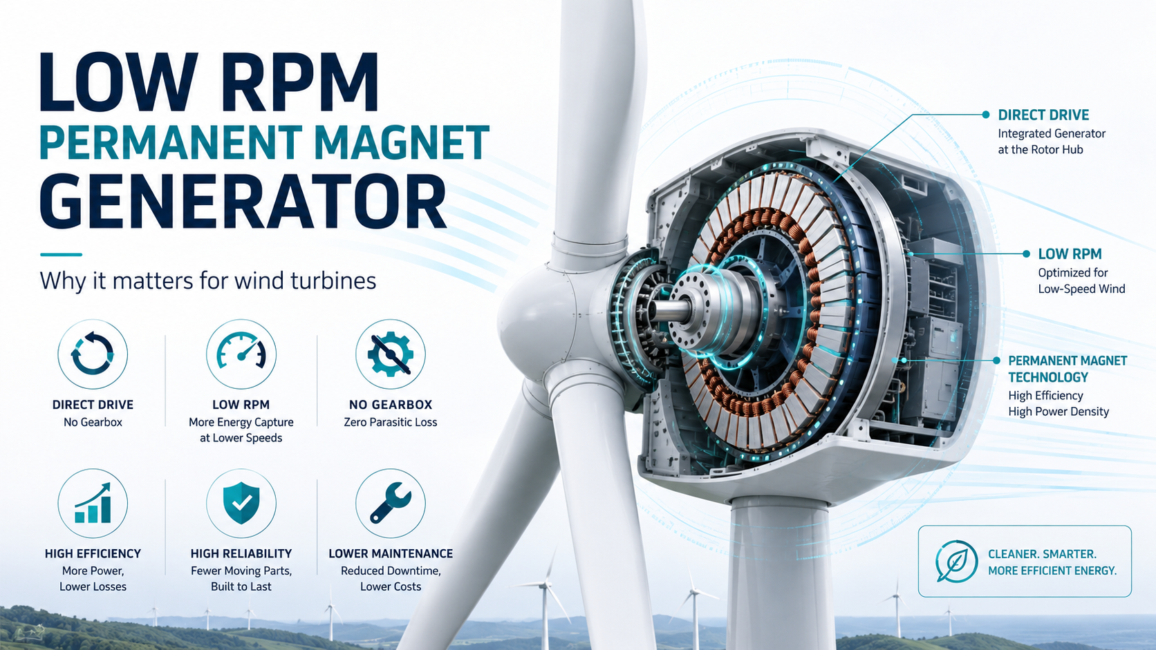 Low RPM Permanent Magnet Generator: Why It's Critical For Wind Turbines
